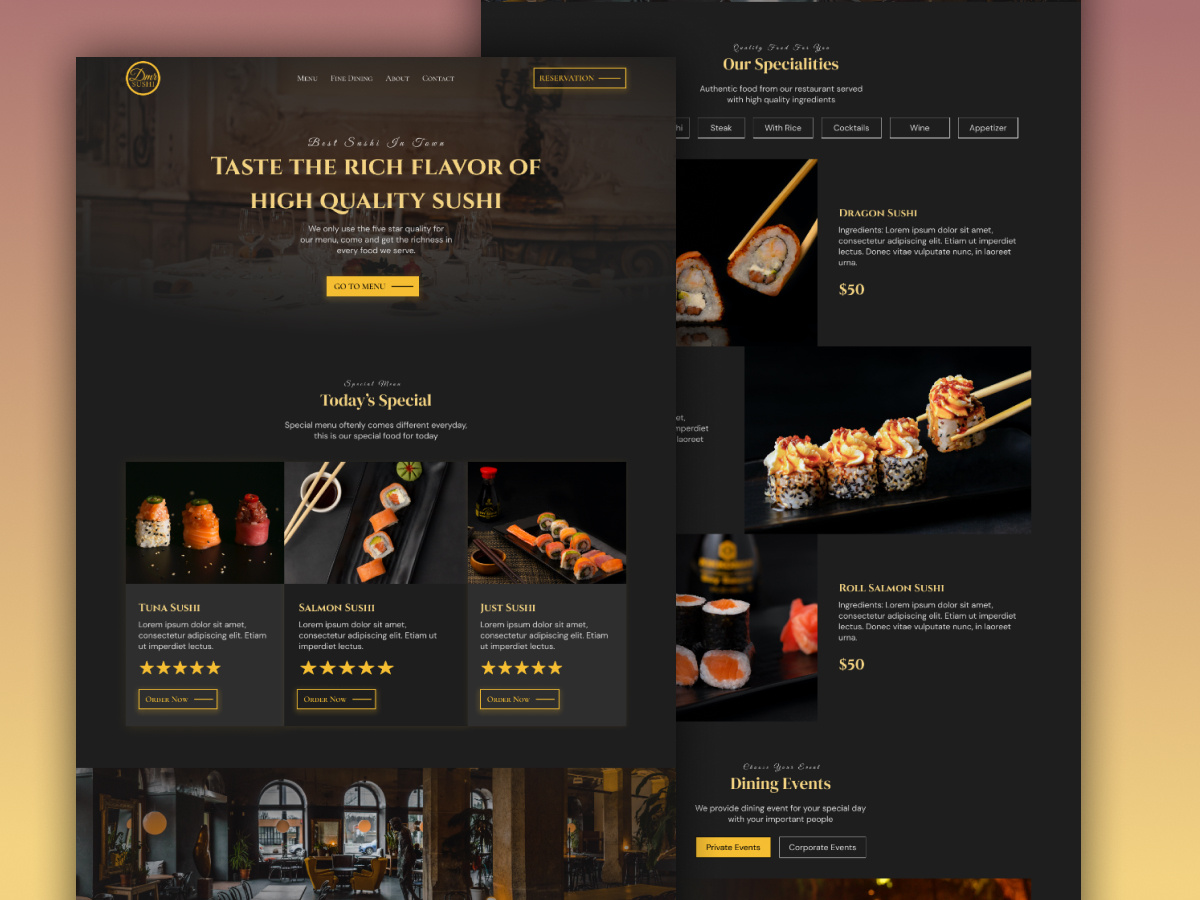 wordpress-woocommerce-restaurant-site-web